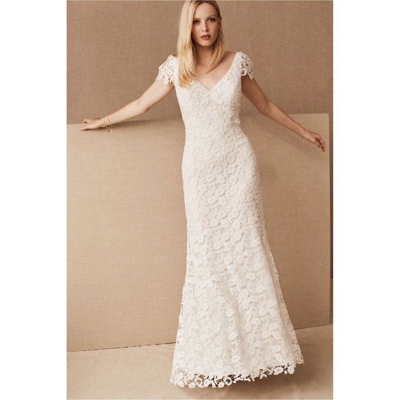 Wtoo Dresses & Skirts - BHLDN Wtoo Francila Wedding Gown Lace Size 4 & 14